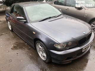 Location:  Hayes - 2006 BMW 318CI M SPORT Convertible REG: SM56YUY, Keys: No, MOT Expiry date: 03/04/2025, 1995 Petrol, 5 Speed Manual Petrol, Former Keepers: 9