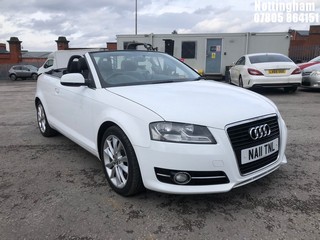 Location: Nottingham - 2011  AUDI  A3 SPORT TFSI 	 Convertible  REG: NA11TNL, 1197cc Petrol 	, 6 Speed Manual Petrol 	, Former Keepers: 3, Keys: Yes, MOT Expiry date: 07/03/2026