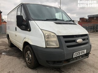 Location: Nottingham - 2008  FORD  TRANSIT 85 T260S FWD 	 Panel Van 	 REG: EO08RVL, 2198cc	 Diesel 	, 5 Speed Manual Diesel 	, Former Keepers: 7, Keys: Yes, MOT Expiry date: 20/01/2024