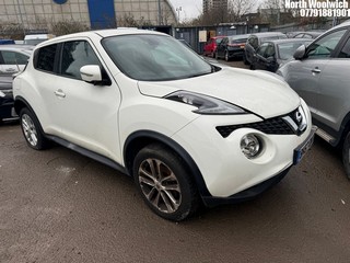 Location: North Woolwich - 2017 NISSAN JUKE N-CONNECTA DIG-T 5 Door Hatchback REG: BK67OKW, Keys: No, MOT Expiry date: 18/11/2024, 1197 Petrol, 6 Speed Manual Petrol, Former Keepers: 2