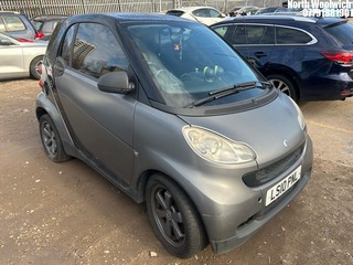 Location: North Woolwich - 2010 SMART FORTWO PASSION MHD AUTO Coupe REG: LS10PNL, Keys: No, MOT Expiry date: 29/12/2024, 999 Petrol, 5 Speed Auto Petrol, Former Keepers: 5