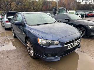 Location: North Woolwich - 2008 MITSUBISHI LANCER GS4 4 Door Saloon REG: CN08LXW, Keys: No, MOT Expiry date: 08/08/2025, 1798 Petrol, 5 Speed Manual Petrol, Former Keepers: 5
