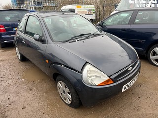 Location: North Woolwich - 2007 FORD KA STYLE 3 Door Hatchback REG: KN57KVR, Keys: No, MOT Expiry date: 06/10/2025, 1297 Petrol, 5 Speed Manual Petrol, Former Keepers: 9