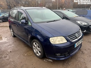 Location: North Woolwich - 2005 VOLKSWAGEN TOURAN MPV REG: LK05YXN, Keys: No, MOT Expiry date: 23/02/2023, 1984 Petrol, AUTOMATIC, Former Keepers: 2