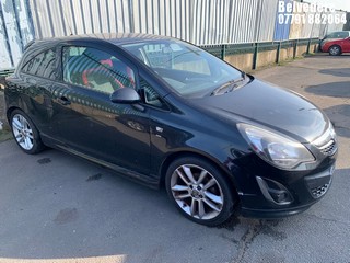 Location: BELVEDERE - 2012 VAUXHALL CORSA SRI 	 3 DOOR HATCHBACK REG: DA61LPY, 1398cc PETROL, 5 SPEED MANUAL PETROL, Former Keepers: 2, Keys: No, MOT: Expiry date27/02/2024