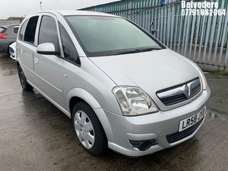 Location: BELVEDERE - 2008 VAUXHALL MERIVA CLUB 	 MPV REG: LR58JYD, 1364cc PETROL, 5 SPEED MANUAL PETROL, Former Keepers: 3, Keys: No, MOT: Expiry date19/01/2026
