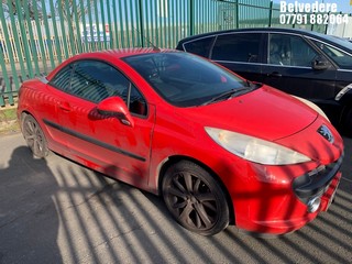 Location: Belvedere - 2008 PEUGEOT 207 GT CC Convertible REG: AF08OXP, Keys: No, MOT Expiry date: 22/06/2025, 1598 Petrol, 5 Speed Manual , Former Keepers: 7