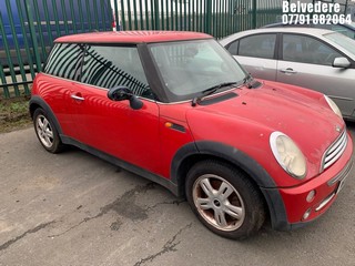 Location: Belvedere - 2006 MINI MINI ONE 3 Door Hatchback REG: MA56FEO, Keys: No, MOT Expiry date: 20/06/2023, 1598 Petrol, 5 Speed Manual Petrol, Former Keepers: 4
