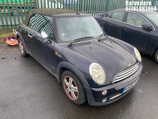 Location: Belvedere - 2006 MINI MINI ONE Convertible REG: KH06TUY, Keys: No, MOT Expiry date: 23/11/2024, 1598 Petrol, 5 Speed Manual Petrol, Former Keepers: 5
