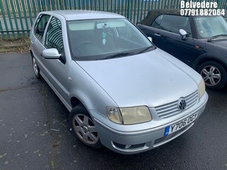Location: Belvedere - 2001 VOLKSWAGEN POLO SE AUTO 5 Door Hatchback REG: Y706OGY, Keys: No, MOT Expiry date: 25/05/2024, 1390 Petrol, 4 Speed Auto Petrol, Former Keepers: 7