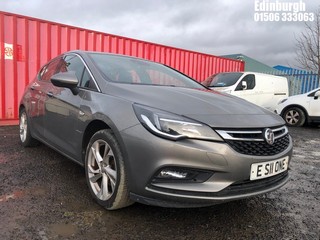 Location: Edinburgh - 2017 VAUXHALL ASTRA SRI 5 Door Hatchback REG: ES11ONE, Keys: Yes, MOT Expiry date: 24/11/2024, 1399 Petrol, 5 Speed Manual Petrol, Former Keepers: 6