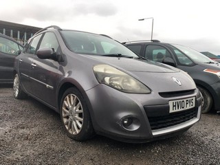 Location: Edinburgh - 2010 RENAULT CLIO DYNAMIQUE TCE Estate REG: HV10PYS, Keys: No, MOT Expiry date: 24/08/2024, 1149 Petrol, 5 Speed Manual Petrol, Former Keepers: 5