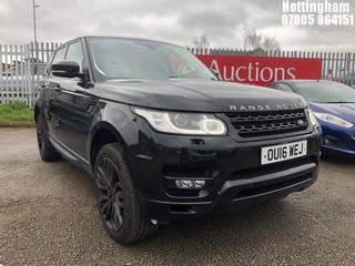 Location: Nottingham - 2016 LAND ROVER R ROVER SPORT HSE DYNAM S ESTATE REG: OU16WEJ, 2993cc DIESEL, 8 SPEED AUTO DIESEL, Former Keepers: 8, Keys: Yes, MOT Expiry date: 11/07/2025