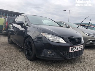 Location: Edinburgh - 2009 SEAT IBIZA SPORT 84 3 Door Hatchback REG: DG59YLS, Keys: No, MOT Expiry date: 24/09/2024, 1390 Petrol, 5 Speed Manual Petrol, Former Keepers: 7