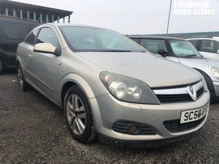 Location: Edinburgh - 2007 VAUXHALL ASTRA SXI Coupe REG: SC56RTZ, Keys: No, MOT Expiry date: 10/10/2024, 1364 Petrol, 5 Speed Manual Petrol, Former Keepers: 6