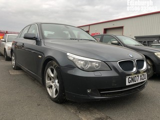 Location: Edinburgh - 2007 BMW 520D SE A 4 Door Saloon REG: GN07XZU, Keys: No, MOT Expiry date: 05/06/2024, 1995 Diesel, , Former Keepers: 5