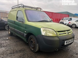 Location: Edinburgh - 2004 CITROEN BERLINGO ENTERPRISE HDI Car Derived Van REG: WG04GVR, Keys: No, MOT Expiry date: 18/02/2021, 1997 Diesel, 5 Speed Manual Diesel, Former Keepers: 3