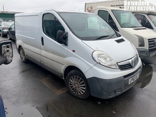 NOTE: ATF Registered Buyers ONLY - Location: Belvedere - 2014 VAUXHALL VIVARO 2700 CDTI 89 SWB Panel Van REG: LP63OLX, Keys: No, 1995 Diesel, 6 Speed Manual Diesel, Former Keepers: 10