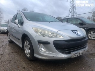 NOTE: ATF Registered Buyers ONLY - Location: Mitcham - 2009 PEUGEOT  308 S 120 5 Door Hatchback REG: VX09UZE, Keys: No, 1598 Petrol, 5 Speed Manual Petrol, Former Keepers: 7