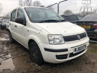 Location: Mitcham - 2011 FIAT PANDA ACTIVE ECO 5 Door Hatchback REG: RJ60EFW, Keys: No, MOT Expiry date: 05/09/2025, 1108 Petrol, 5 Speed Manual Petrol, Former Keepers: 9