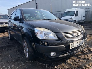 Location: Mitcham - 2009 KIA RIO BLACK CRDI 5 Door Hatchback REG: GL09LUA, Keys: No, MOT Expiry date: 25/10/2025, 1493 Diesel, 5 Speed Manual Diesel, Former Keepers: 3