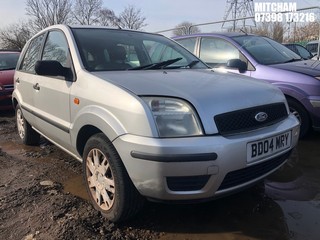 Location: Mitcham - 2004 FORD FUSION 2 SEMI AUTO 5 Door Hatchback REG: BD04MRY, Keys: No, MOT Expiry date: 24/03/2024, 1388 Petrol, 5 Speed Semi Auto Petrol, Former Keepers: 4
