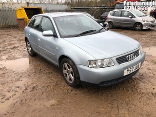 Location: Peterborough - 2001 AUDI A3 SPORT 5 Door Hatchback REG: Y57JUA, Keys: No, MOT Expiry date: 28/05/2025, 1595 Petrol, 5 Speed Manual Petrol, Former Keepers: 7