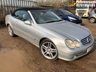 Location: Peterborough - 2003 MERCEDES CLK 240 ELEGANCE AUTO Convertible REG: SV53HYK, Keys: No, MOT Expiry date: 18/04/2025, 2597 Petrol, 5 Speed Auto Petrol, Former Keepers: 5