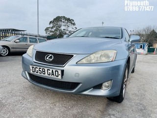 Location: Plymouth - 2008 LEXUS IS 220D SE 4 Door Saloon REG: DG58GAO, Keys: No, MOT Expiry date: 24/10/2024, 2231 Diesel, 6 Speed Manual Diesel, Former Keepers: 6