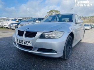 Location: Plymouth - 2008 BMW 320I ES 4 Door Saloon REG: EJ08BEY, Keys: No, MOT Expiry date: 04/02/2025, 1995 Petrol, 6 Speed Manual Petrol, Former Keepers: 3