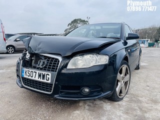 Location: Plymouth - 2007 AUDI A4 S LINE Estate REG: KS07MWG, Keys: No, MOT Expiry date: 07/08/2025, 1984 Petrol, 5 Speed Manual Petrol, Former Keepers: 7