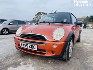 Location: Plymouth - 2006 MINI MINI ONE Convertible REG: RY55KDO, Keys: No, MOT Expiry date: 01/11/2024, 1598 Petrol, 5 Speed Manual Petrol, Former Keepers: 7