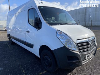 Location: South Wales - 2018 VAUXHALL MOVANO L3H2 F3500 CDTI Panel Van REG: WX18OJB, Keys: No, MOT Expiry date: 15/04/2025, 2299 Diesel, 6 Speed Manual Diesel, Former Keepers: 2