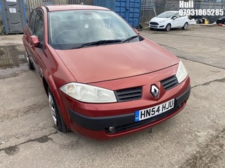 Location: Hull - 2004  RENAULT  MEGANE EXP-SION VVT 115 A  4 Door Saloon REG: HN54HJU, Keys: No, MOT Expiry date: 23/06/2025, 1598cc Petrol 	, 4 Speed Auto Petrol 	, Former Keepers: 5