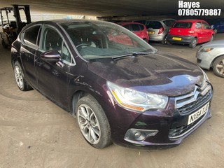 Location:  Hayes - 2014 CITROEN DS4 DSTYLE AIRDREAM E-HDI 5 Door Hatchback REG: NX64TJO, Keys: No, MOT Expiry date: 24/04/2024, 1560 Diesel, 6 Speed Manual Diesel, Former Keepers: 3