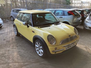 Location:  Hayes - 2004 MINI MINI ONE 3 Door Hatchback REG: LR04LCW, Keys: No, MOT Expiry date: 02/06/2025, 1598 Petrol, 5 Speed Manual Petrol, Former Keepers: 6