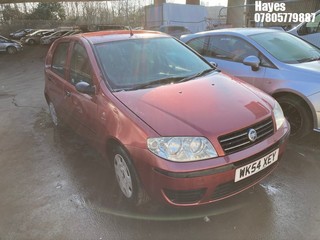 Location:  Hayes - 2004  FIAT  PUNTO ACTIVE 8V 	 5 Door Hatchback REG: WK54XEY, Keys: No, MOT Expiry date: 16/11/2024, 1242cc Petrol, 5 Speed Manual Petrol, Former Keepers: 8