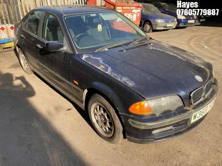 Location:  Hayes - 2000 BMW 318I SE 4 Door Saloon REG: W368YOA, Keys: No, MOT Expiry date: 29/12/2023, 1895 Petrol, 5 Speed Manual Petrol, Former Keepers: 5
