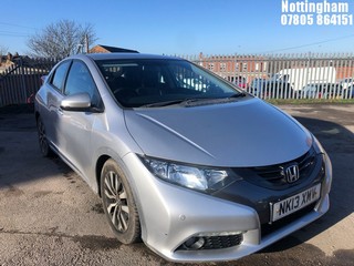 Location: Nottingham - 2013  HONDA  CIVIC I-DTEC EX 5 Door Hatchback REG: NK13XMV, 1597cc Diesel, 6 Speed Manual Diesel, Former Keepers: 1, Keys: Yes, MOT Expiry date: 28/02/2025
