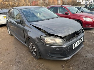 Location: North Woolwich - 2010 VOLKSWAGEN POLO S 60 5 Door Hatchback REG: FT10KGA, Keys: No, MOT Expiry date: 29/06/2024, 1198 Petrol, 5 Speed Manual Petrol, Former Keepers: 3