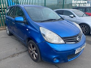 Location: BELVEDERE - 2010 NISSAN NOTE TEKNA AUTO 	 MPV REG: FV60JTY, 1598cc PETROL, 4 SPEED AUTO PETROL, Former Keepers: 4, Keys: No, MOT: Expiry date29/09/2025