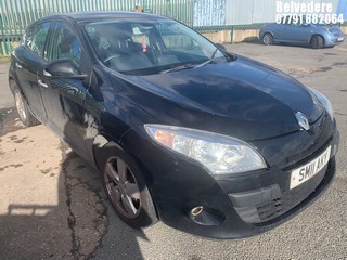Location: BELVEDERE - 2011 RENAULT MEGANE DYNAMIQUE TOMTOM V 	 5 DOOR HATCHBACK REG: SM11AKY, 1598cc PETROL, 6 SPEED MANUAL PETROL, Former Keepers: 6, Keys: No, MOT: Expiry date26/01/2025