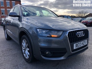 Location: Nottingham - 2013 AUDI Q3 SE TDI ESTATE REG: RE13HZV, 1968cc DIESEL, 6 SPEED MANUAL DIESEL, Former Keepers: 4, Keys: No, MOT Expiry date: 14/04/2025