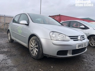Location: Edinburgh - 2008 VOLKSWAGEN GOLF MATCH TDI 105 5 Door Hatchback REG: AM58DXG, Keys: No, MOT Expiry date: 24/01/2025, 1896 Diesel, 5 Speed Manual Diesel, Former Keepers: 5