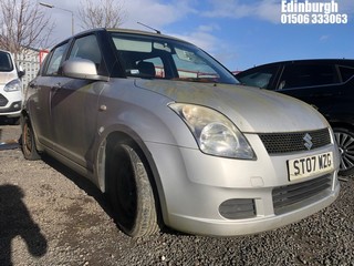 Location: Edinburgh - 2007 SUZUKI SWIFT GL 5 Door Hatchback REG: ST07WZG, Keys: No, MOT Expiry date: 12/10/2023, 1328 Petrol, 5 Speed Manual Petrol, Former Keepers: 1
