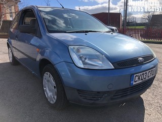 Location: Nottingham - 2003 FORD FIESTA LX 3 Door Hatchback REG: CK03CTU, Keys: Yes, MOT Expiry date: 13/10/2024, 1242 Petrol, 5 Speed Manual Petrol, Former Keepers: 2