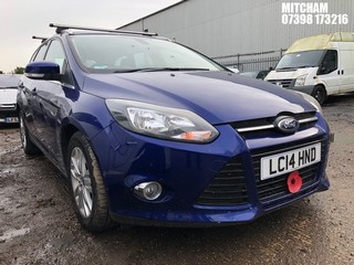 Location: Mitcham - 2014 FORD FOCUS TITANIUM NAVIGATOR Estate REG: LC14HND, Keys: No, MOT Expiry date: 21/01/2025, 1596 Petrol, 6 Speed Manual Petrol, Former Keepers: 1
