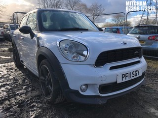 Location: Mitcham - 2011 MINI COUNTRYMAN COOPER S AUTO 5 Door Hatchback REG: PF11SGY, Keys: No, MOT Expiry date: 22/12/2024, 1598 Petrol, 6 Speed Auto Petrol, Former Keepers: 5