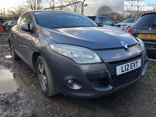 Location: Mitcham - 2010 RENAULT MEGANE DYNAMIQUE VVT Coupe REG: L12EVT, Keys: No, MOT Expiry date: 13/03/2025, 1598 Petrol, 6 Speed Manual Petrol, Former Keepers: 5