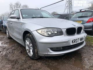 Location: Mitcham - 2007 BMW 116I SE 5 Door Hatchback REG: KR07NWH, Keys: No, MOT Expiry date: 29/01/2024, 1596 Petrol, 6 Speed Manual Petrol, Former Keepers: 5